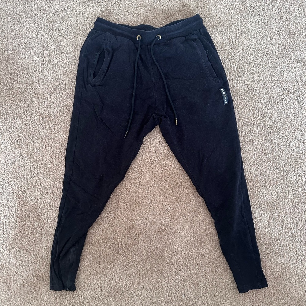 Young LA black jogger sweatpants